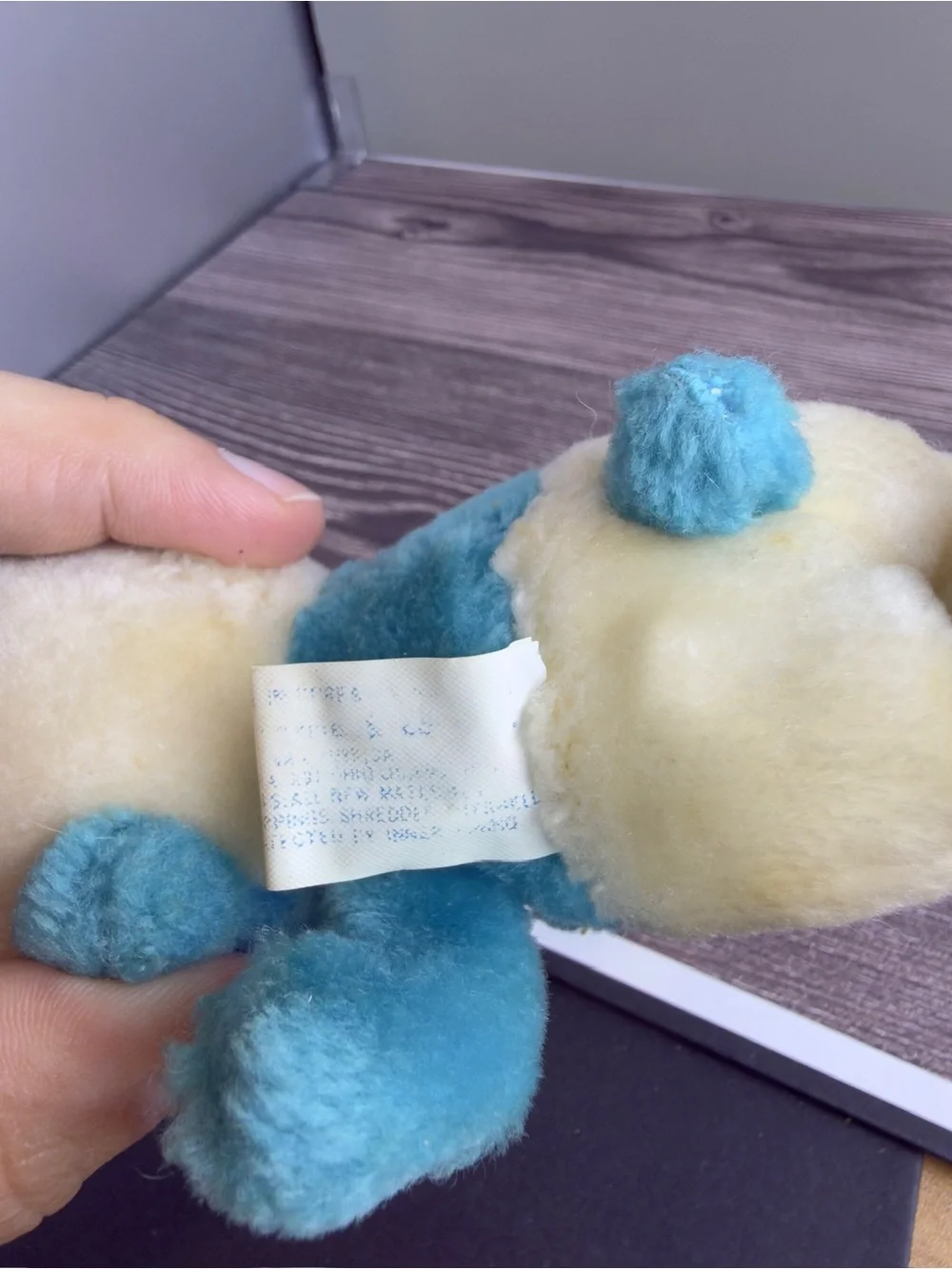 Vintage 1978 Smurf Plush Stuffed Animal Wallace Berrie Peyo Hong Kong 8”
